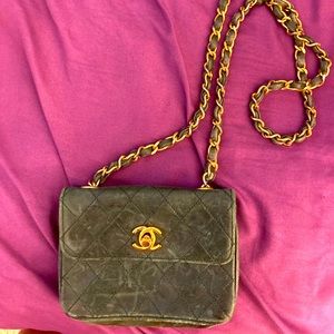 Chanel mini leather bag